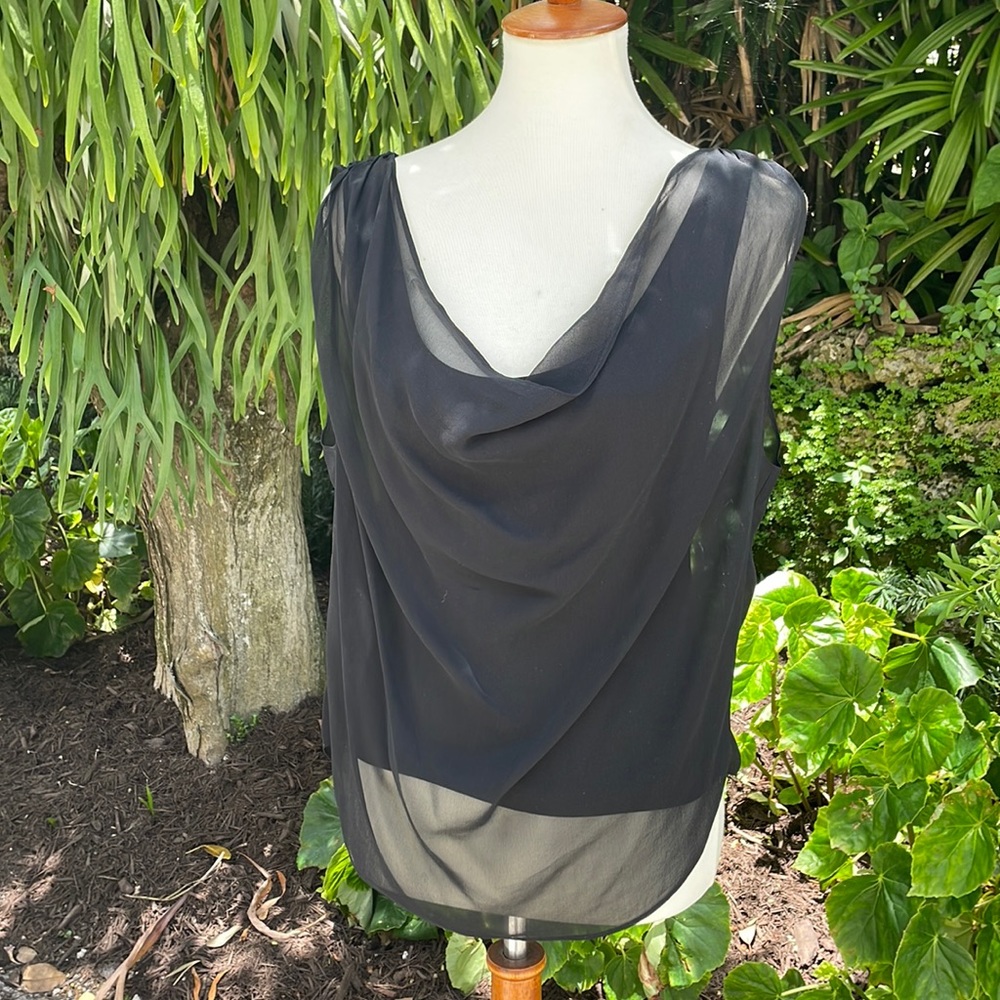 Alice and Olivia black sleeveless top